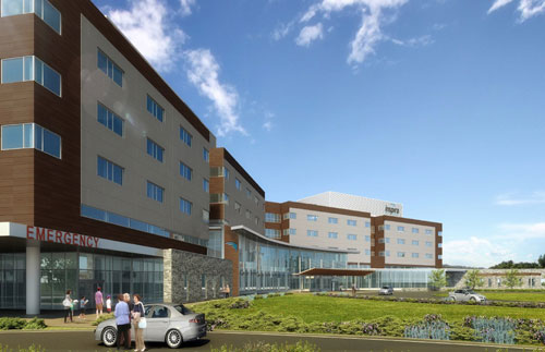 Conceptual rendering of Inspira Medical Center