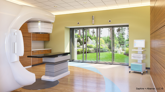 Interior rendering of Radiation Oncology Center 