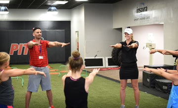 Golf pro Amy Anderson at Inspira Fitness Connection’s PIT program