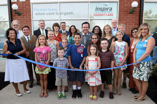 Inspira for the ceremonial ribbon cutting at Urgent Care center located in Washington Township