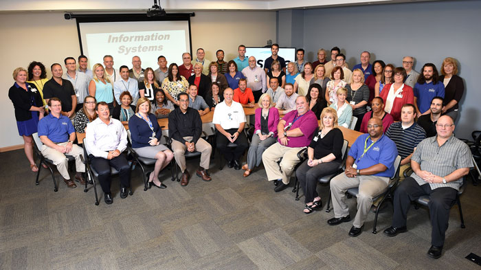 Inspira Health Network’s Information Systems team pose for a photo, 2015.