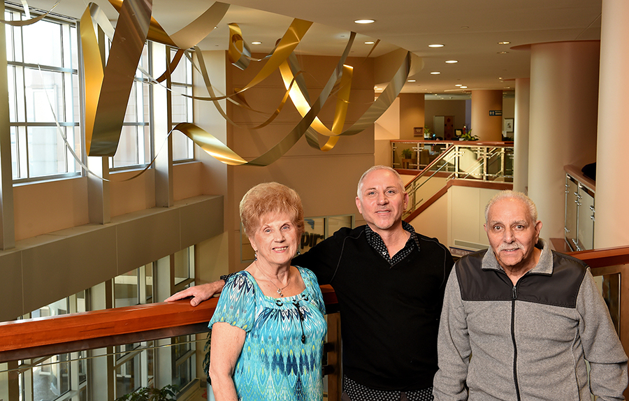 Artist Richard Monteleone with parents