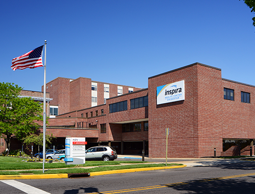 Entrance of Inspira Health Center Bridgeton Location