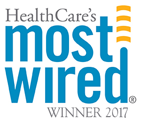 HealthCare's Most Wired Winner 2017 logo