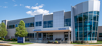 Exterior of the Frank and Edith Scarpa Cancer Pavillion