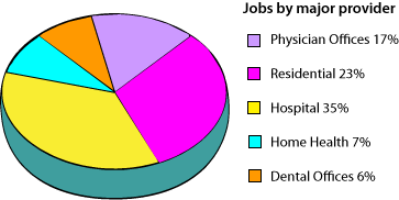 Jobs by major provider