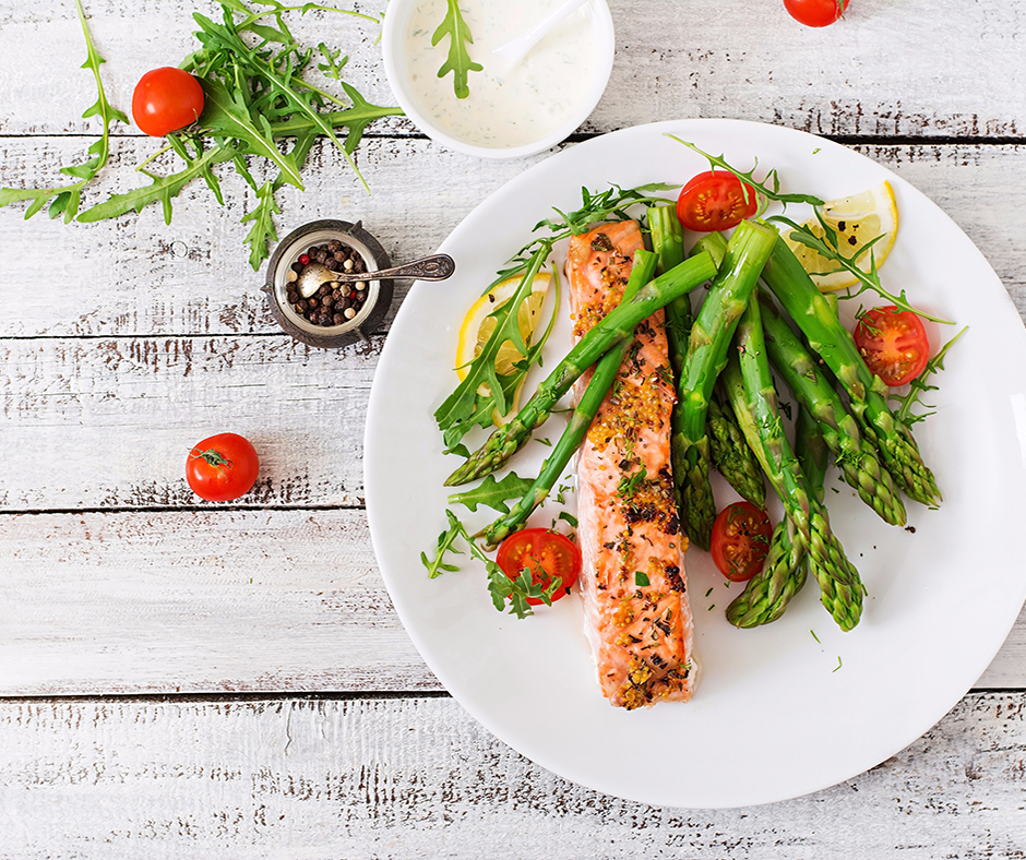 A healthy plate of food