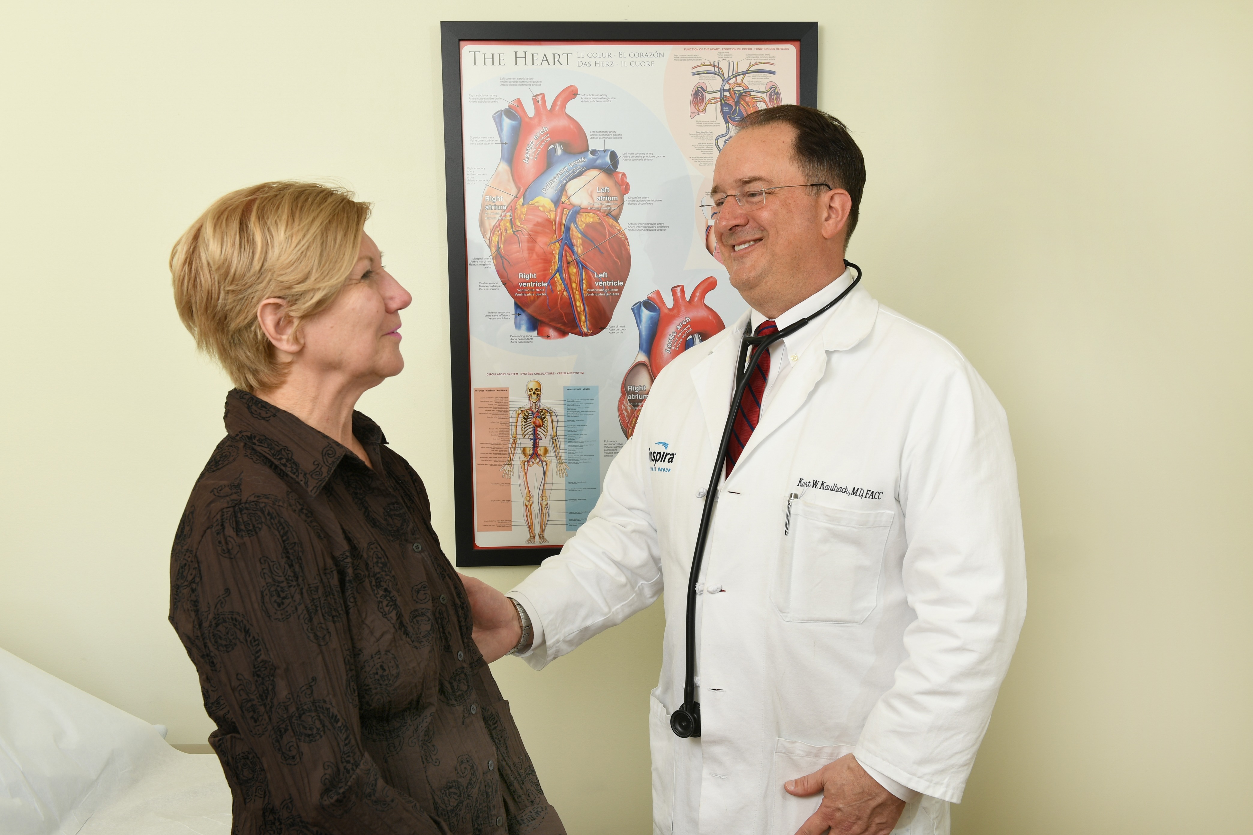 Dr. Kaulbach and a patient
