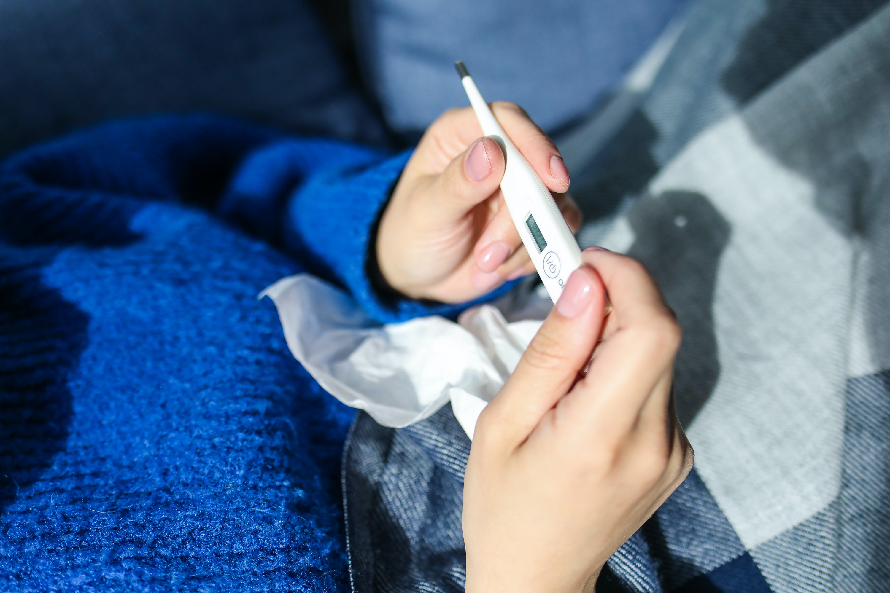 Reading temperature on a thermometer