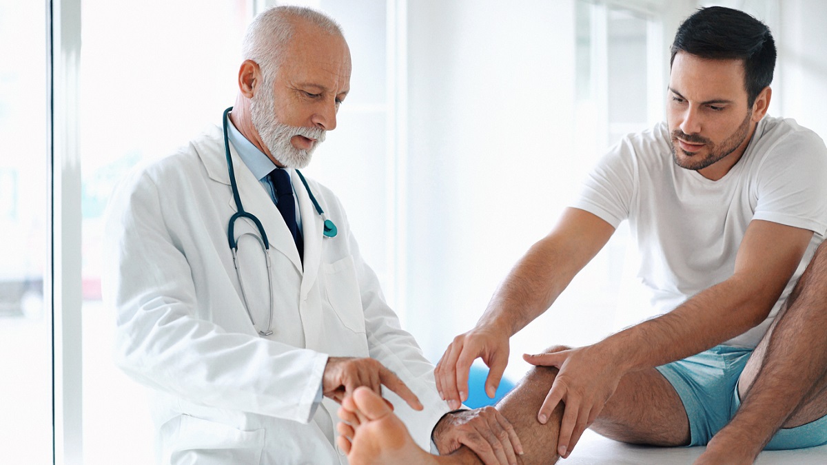 Foot and Ankle Doctor With a Patient
