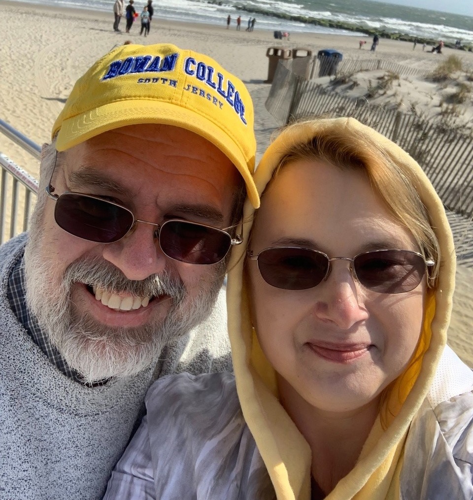 Dan and his Wife Deborah at the Beach