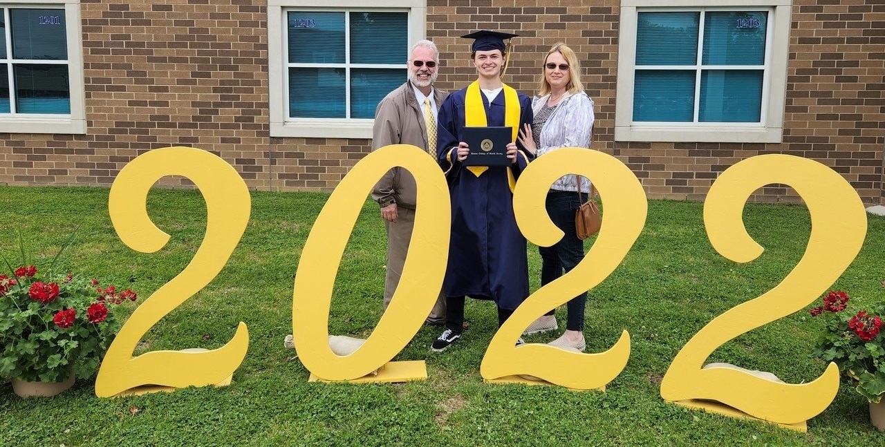 Dan and Deborah's son Danny graduating