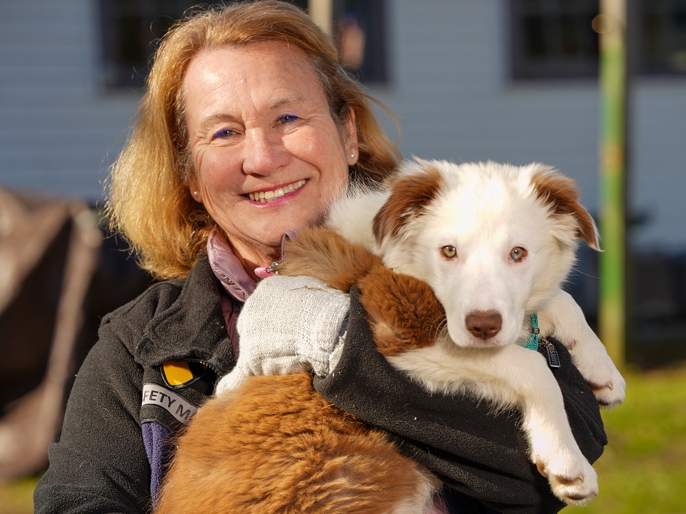 Mullica Hill veteran Krista Smith with her dog