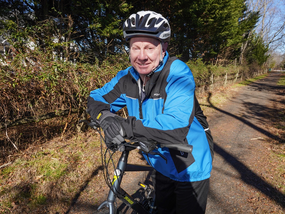 David Kershaw Riding a Bike