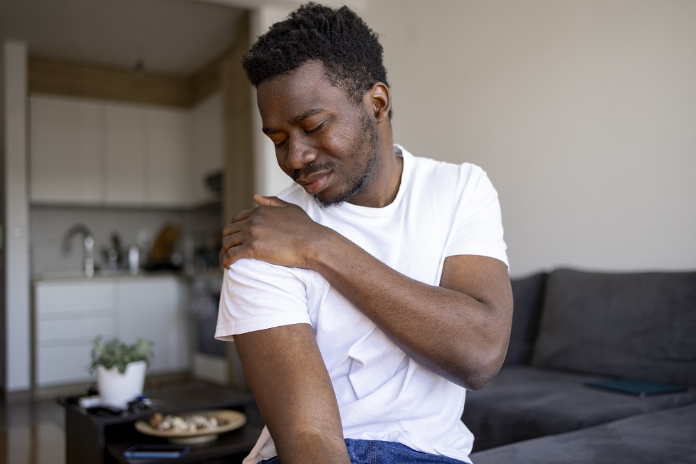 Young Man with Shoulder Pain