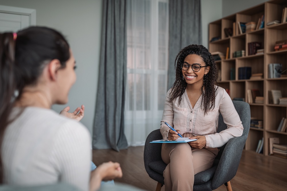 Young Female Psychologist Seeing a Patient