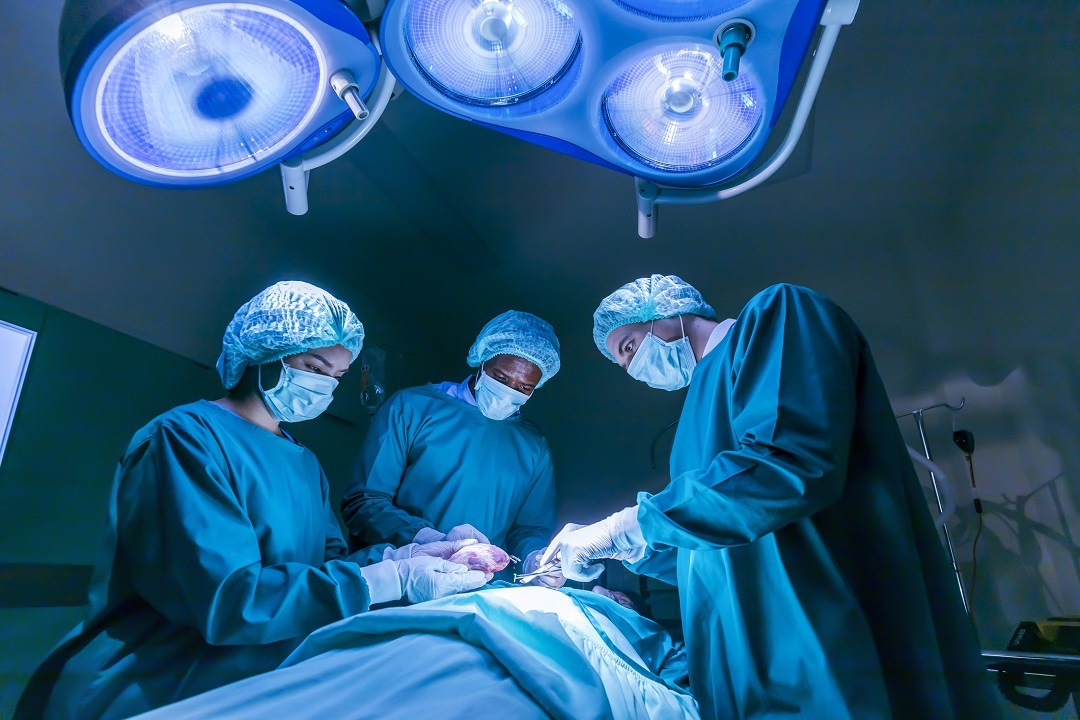 Surgeons in operating room