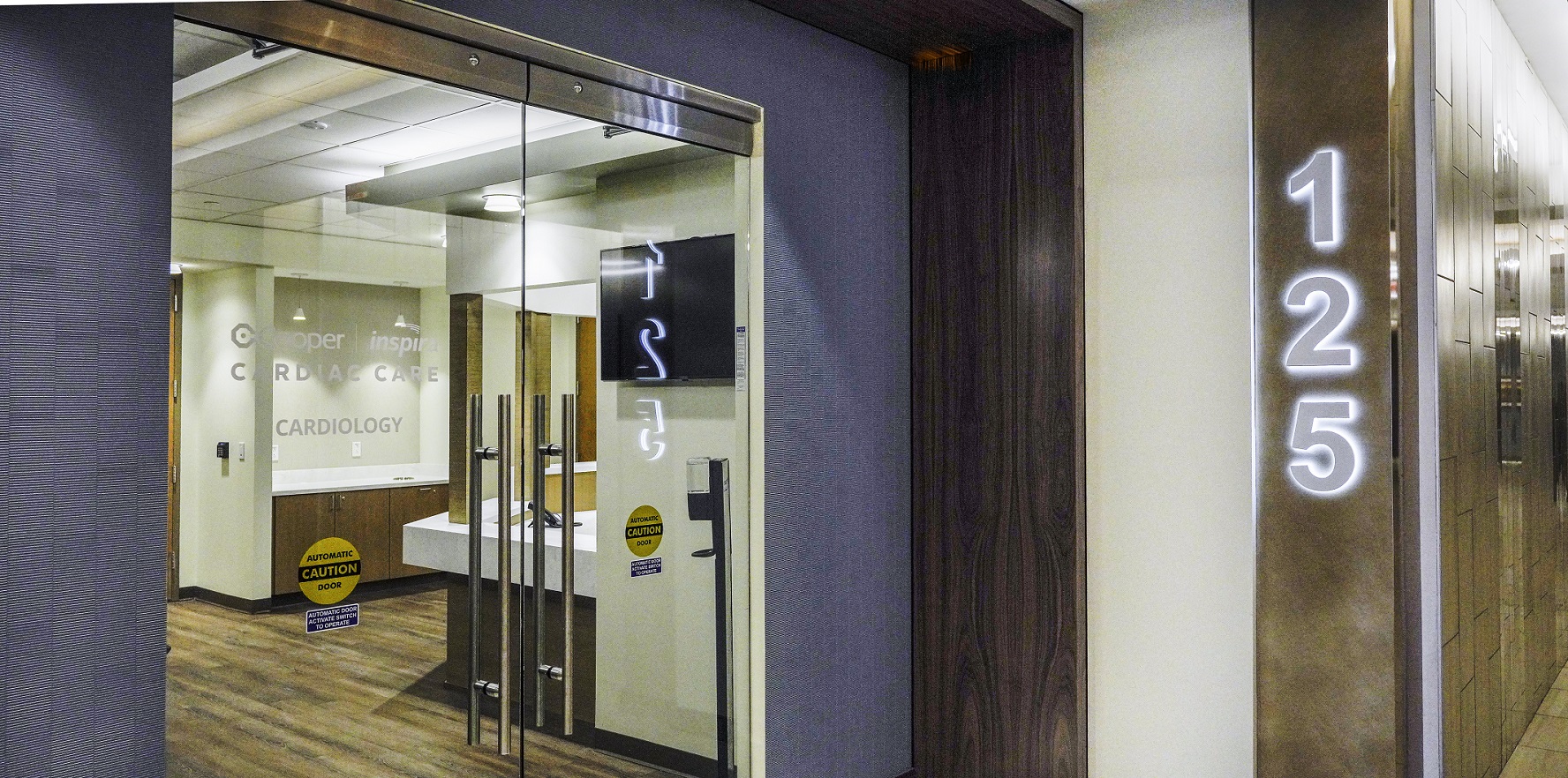 entrance door to a medical facility