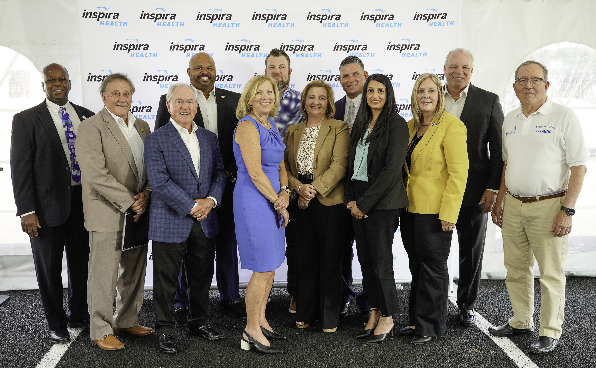 Inspira leadership and board members at Inspira Woodbury Pavilion