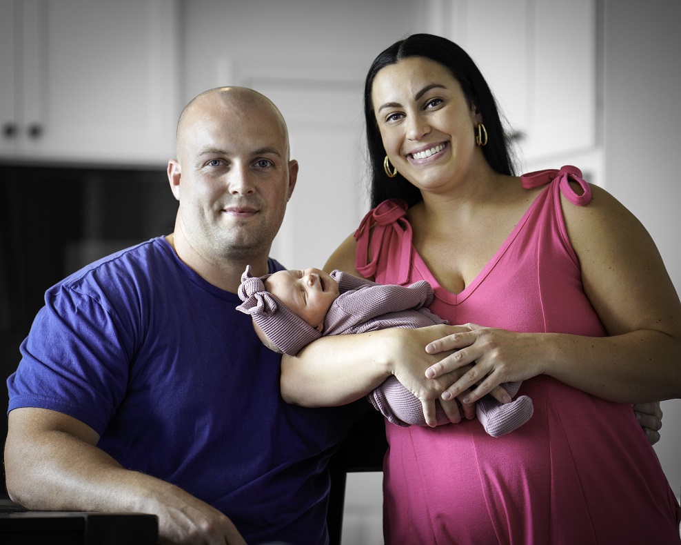 Kaitlyn and Matt Barenett family