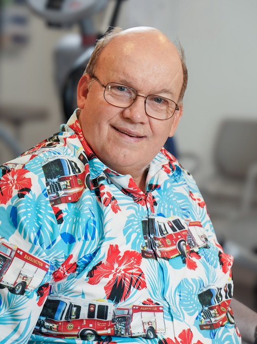 patient doing PT under supervision