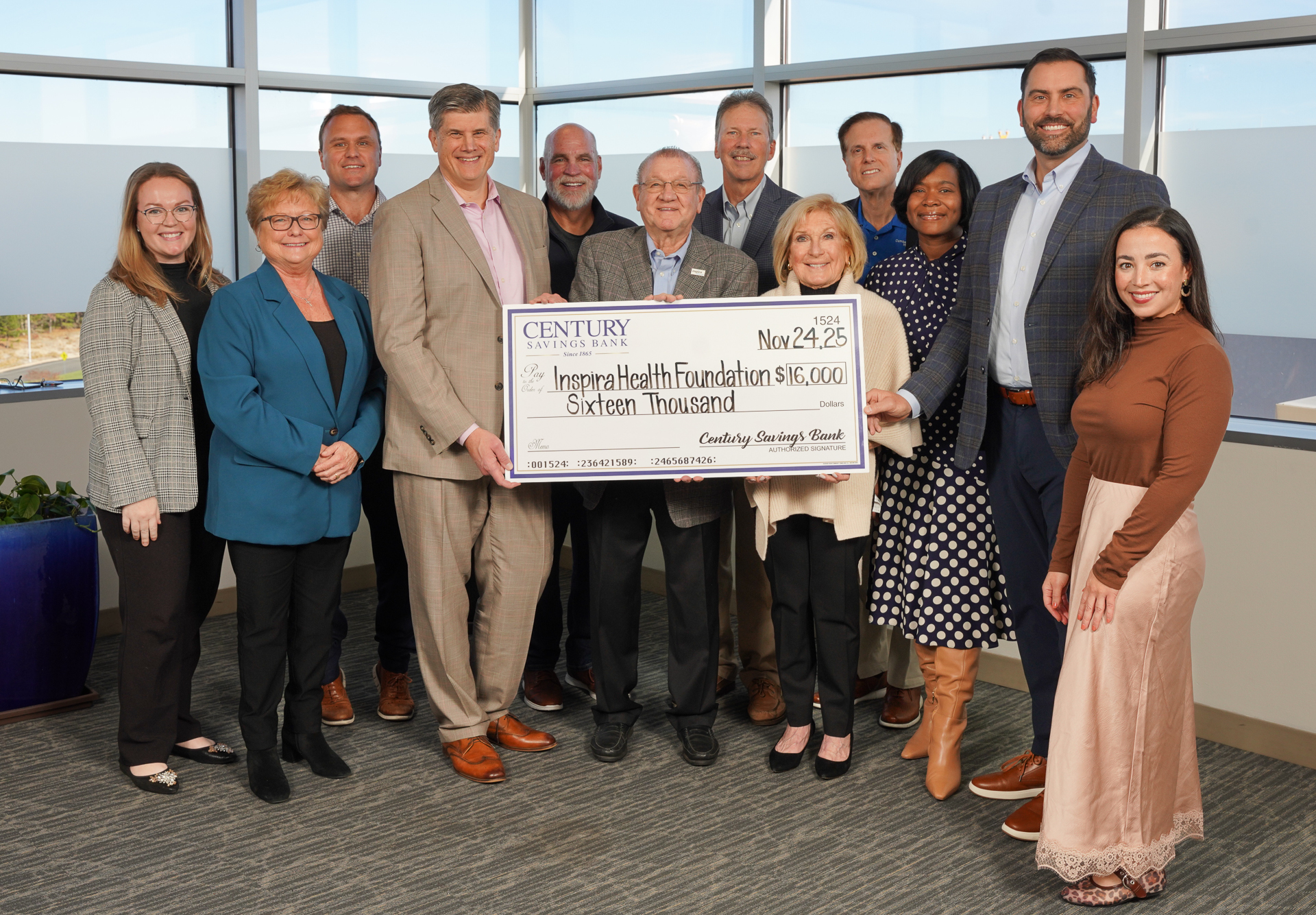 Century Savings Bank Donation 2025