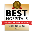 Women's Choice Award Best Hospitals Orthopedics 2021