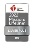 Mission: Lifeline EMS Silver Plus achievement award Inspira Health