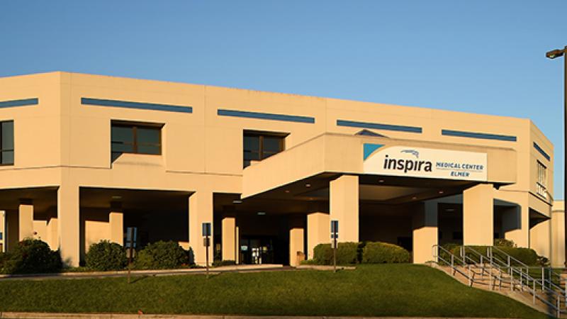 Entrance of Inspira Medical Center Elmer Location