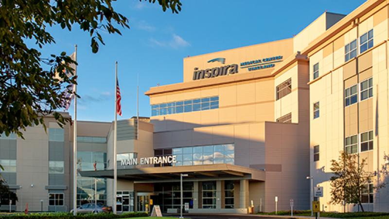 Entrance of Inspira Medical Center Vineland Location