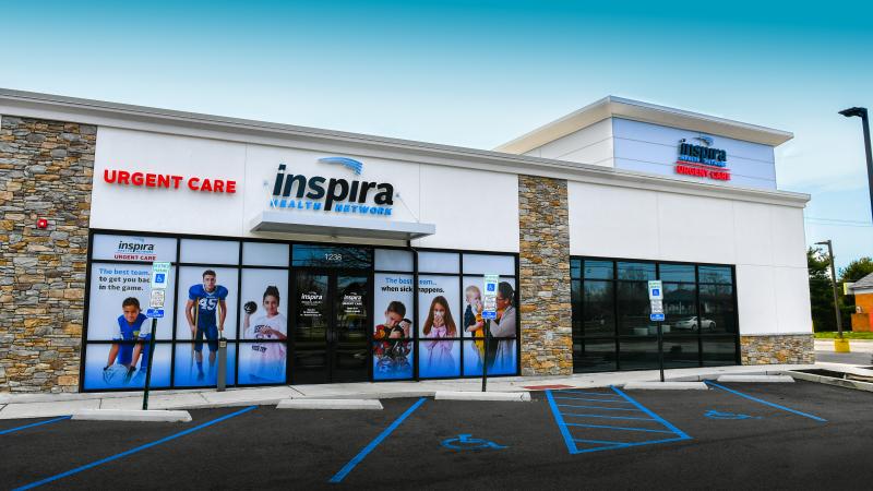 Entrance of Inspira Urgent Care Laurel Springs Location