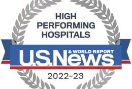 Inspira High Performing Hospital U.S. News and World Report 2022-2023
