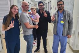 Young girl patient with Docs from ER.