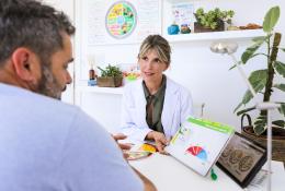 Man consulting with a doctor