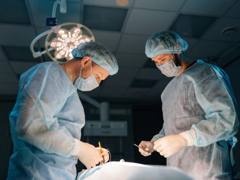 Doctors doing surgery