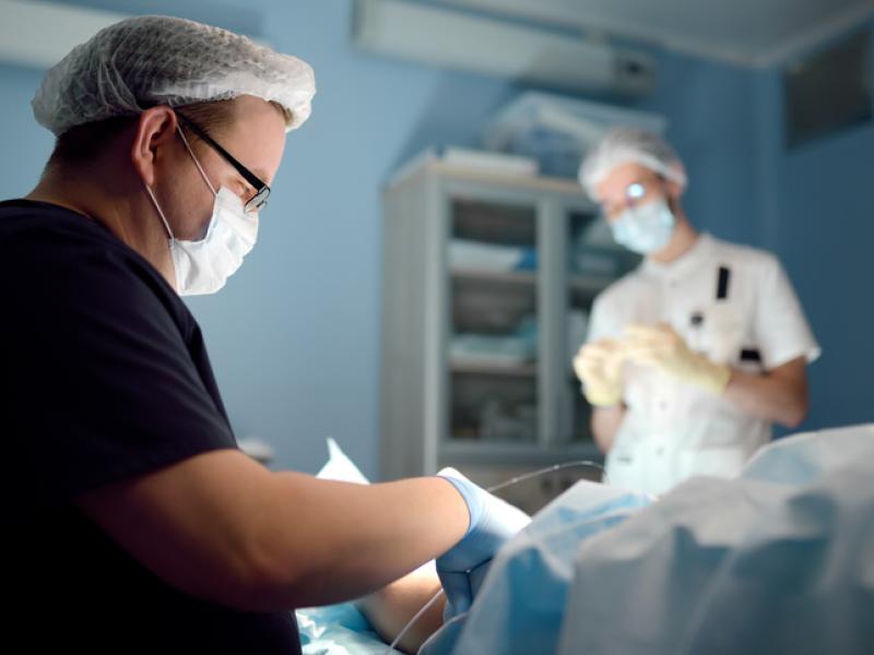 doctor doing acupuncture