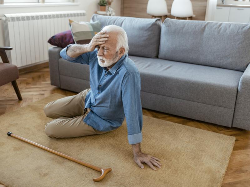 Old man feeling Vertigo