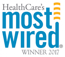 HealthCare's Most Wired Winner 2017 logo
