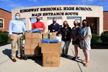 Inspira employees Delivering PPE to Kingsway School District