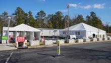 Public COVID Vaccine Tents at Inspira Health