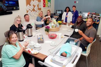 Tea and Cookies event for National Breastfeeding Month at Inspira Medical Center Mullica Hill