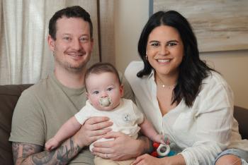 family picture with new born baby