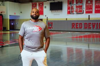 man standing for picture