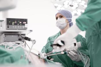 surgeon performing laparoscopic gastric bypass surgery