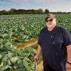 Kevin Flaim on his farm in Vineland.